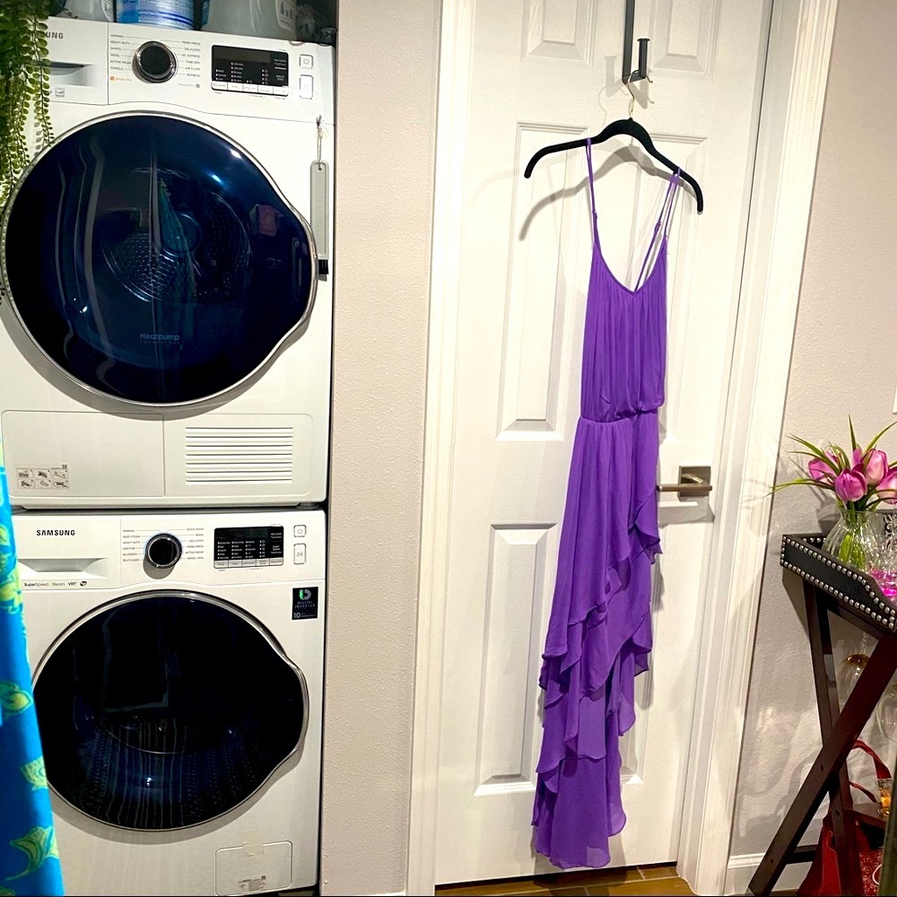 Guess Lavender High/Low Ruffle Dress (size XS)πΉ - Picture 7 of 11